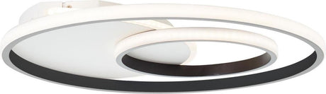 Brilliant merapi - plafondlamp - led 32w - 3000k - wit zwart