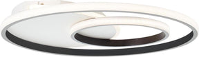 Brilliant merapi - plafondlamp - led 32w - 3000k - wit zwart