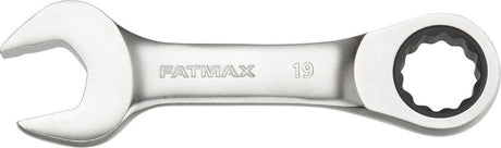 Stanley - fatmax stubby ringsteeksleutel met ratel 19mm - steeksleutel - sleutelgereedschap - 1 stuk(s)
