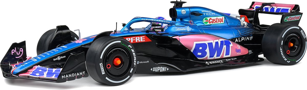 Fomule 1 alpine a522 #14 (f. alonso) monaco gp 2022 - 1:18 - solido