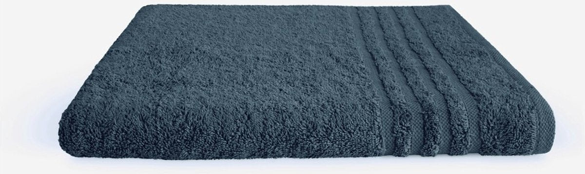 Byrklund badlaken bath basics - 70x140 - 100% katoen - donker blauw