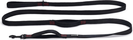 Beeztees parinca premium - hondenriem - nylon - zwart - 300 cm x 25 mm