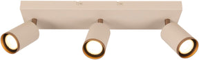 Lucide regina - plafondspot (plafondlamp) - 3xgu10 (mr16) - taupe - essential