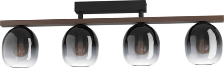 Eglo filago plafondlamp - e27 - 88 cm - zwart bruin