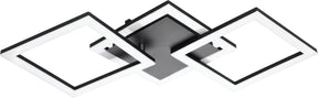 Eglo connect.z paranday-z smart plafondlamp - 65 cm - zwart wit - instelbaar wit licht - dimbaar - zigbee