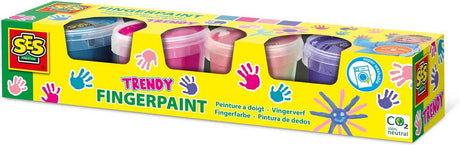 Ses creative ses vingerverf trendy kleuren, 4x110ml