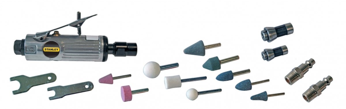 Stanley pneumatische stiftslijper + accessoires