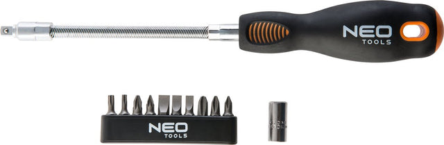 Neo tools flexibele schroevendraaier met losse bitjes