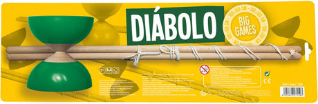 Cayro diabolo - klassiek jongleerspeelgoed met houten stokken en stevig touw - bol van 10 cm diameter - traint balans en coördinatie - 1 speler - vanaf 5 jaar - collection