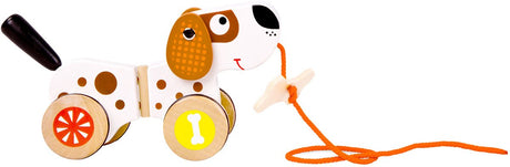 Small foot - houten trekfiguur hond