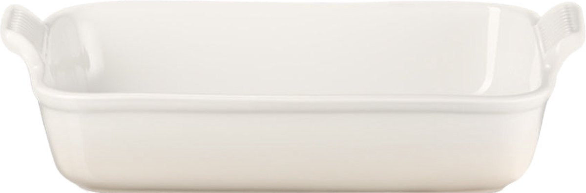 Le creuset ovenschaal 26 cm - 2,4 l - aardewerk - meringue - rechthoek