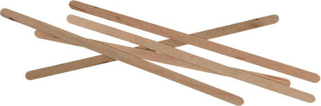 Klika roerstaafje uit hout | gecoat | 140 mm | pak van 1000 stuks - 711118