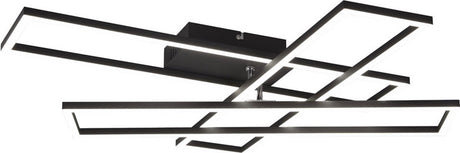 Rl live your light reality corso - plafondlamp - zwart mat - incl. 1x smd 36w