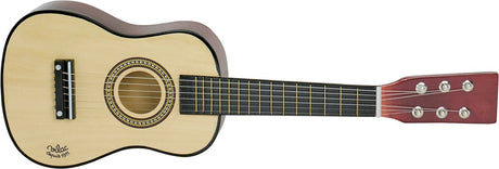 Vilac houten gitaar muziekspeelgoed natuur met reservesnaren.