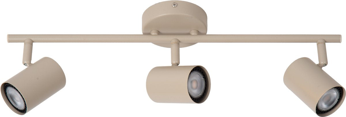 Lucide joa - plafondspot (plafondlamp) - 3xgu10 - taupe