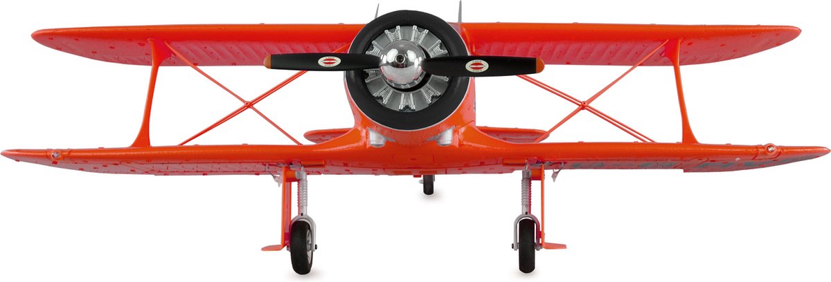 Amewi rc vliegtuig 24143 amxflight beech d17s doppeldecker 3d 6g rtf rood