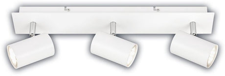 B.k.licht briloner isil a – opbouwspot – led plafondlamp – eek a lichtbron* – 50.000u – zwenkbaar spots – vervangbare lichtbron – wit – 45x8x12,3 cm
