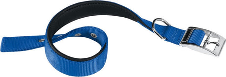Ferplast hondenhalsband daytona 43 x 2 cm staal nylon blauw