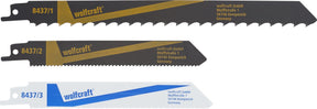 Wolfcraft - reciprozaagbladen - 3 delige set voor reciprozaag - 8437000
