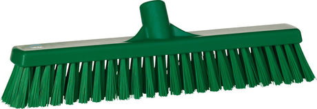 Vikan bezem 31742 - 41cm - zacht hard - groen - geschikt voor alle harde vloeren