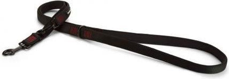 Beeztees parinca premium - hondenriem - nylon - zwart - 200 cm x 25 mm