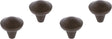 Differnz groningen knop - 20 mm - brons
