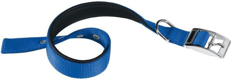 Ferplast hondenhalsband daytona 35 x 1,5 cm staal nylon blauw xs