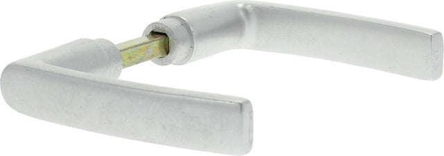 Starx deurkruk blok aluminium f1 - deurklink zonder rozet en zonder schild - toepasbaar op deuren van 38 t m 45 mm - inclusief stift en inbussleutel - voor binnen buiten - zilver