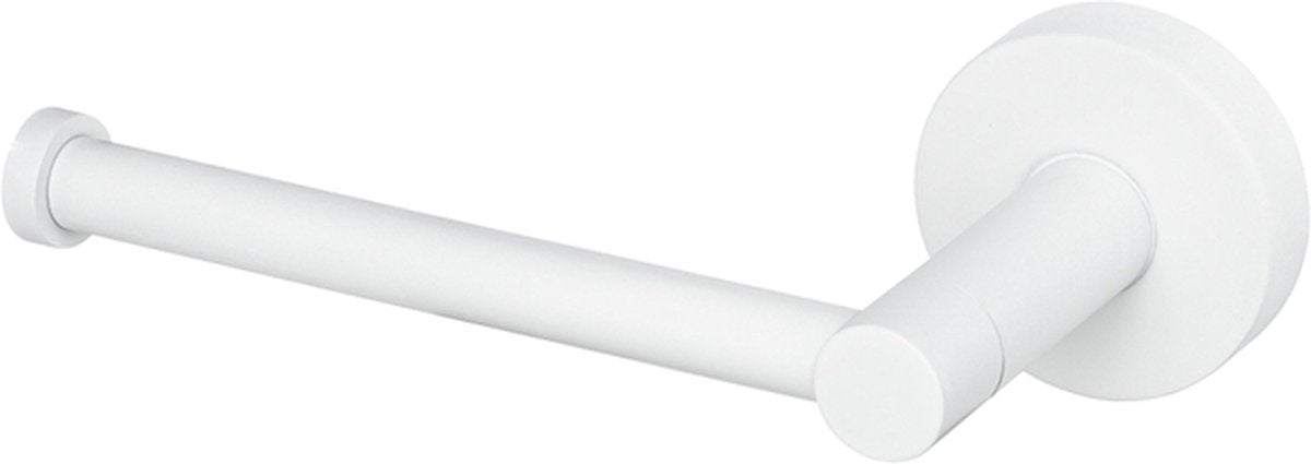 Haceka kosmos toiletrolhouder - zonder klep - l-vorm - mat wit