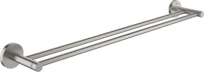 Grohe essentials handdoekhouder - 60cm - dubbel - supersteel (rvs)