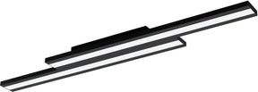 Eglo connect.z saliteras-z smart plafondlamp - 116 cm - zwart wit - instelbaar rgb wit licht - dimbaar - zigbee