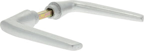 Starx deurkruk duim aluminium f1 - voor binnendeuren met deurdikte 38 t m 45 mm - inclusief stift en inbussleutel - zonder rozet en schild - kleur zilver - modern