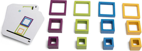 Bs toys frames kinder spel - speelgoed 6 jaar - educatief - hout - 48 stuks - cadeau kind