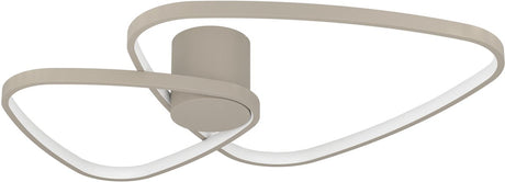 Eglo leporano plafondlamp - 60 cm - zandkleur beige wit - instelbaar wit licht (warm, neutraal en daglicht)