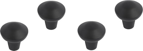 Differnz groningen knop 20 mm - mat zwart