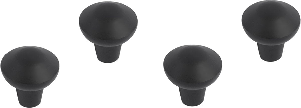 Differnz groningen knop - 20 mm - mat zwart