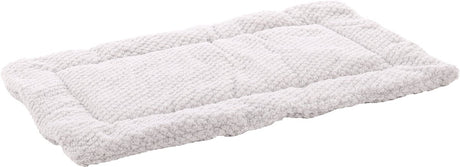 Flamingo hondenkussen – benchkussen – hondenkussen 85 x 51 cm – geschikt voor hondenbench en kattenkussen – jacquard rechthoekig grijs