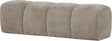 Woood mojo eetbankje 164 cm - ribstof - donker zand - 49x164x45