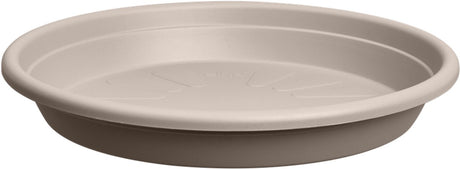 Elho universele schotel rond 48 - schotel voor binnen buiten accessoires - ø 48.0 x h 7.0 cm - paddenstoel beige