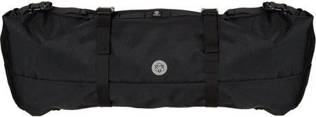 Agu venture - stuurtas - 17l - fietstas - zwart - roll-top sluiting - 3m reflectie - gerecycled polyester - met afstandhouders