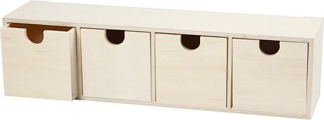 Creativ company ladenkast, afm 9,2x34,7 cm, binnenmaat 7,2x7,2 cm, 1 stuk, triplex