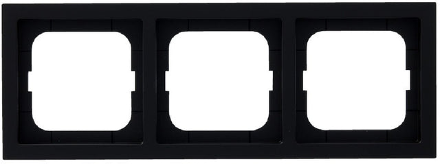 Busch jaeger busch-jaeger future linear afdekraam inbouw - 3-voudig - verticaal horizontaal - 80 x 222 x 11 mm - zwart