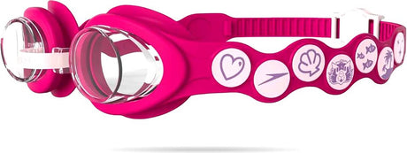 Speedo infant spot goggle zwembril meisje - duikbril kinderen 0-7 jaar - eenvoudig verstelbare bandjes met drukknop - roze one size