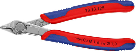 Knipex 125mm electronic super knips® precisietang met draadklem | inox - 78 13 125