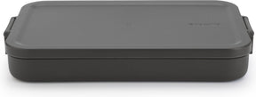 Brabantia make take lunchbox - plat - kunststof - dark grey
