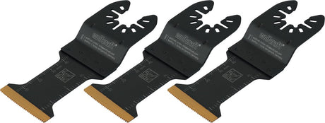 Wolfcraft - 3 invalzaagbladen voor metaal - multitool zaagbladen 35 mm - invalzaagblad met 46 mm snijdiepte - 3892100