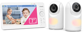 Vtech vm7467-2hq babyfoon met camera - 7 inch scherm - 2 camera’s - pan tilt - nachtzicht