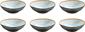 Medard de noblat - shadow aqua - soepbord 19.5 cm - 6 delig - stoneware