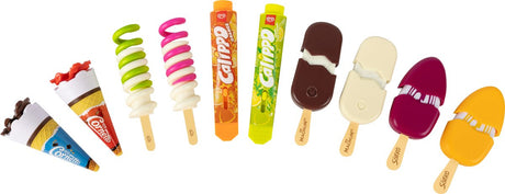 Casdon ola set speelgoedijsjes – set van 10 speelgoedijsjes | met calippo, twister, magnum, cornetto en solero