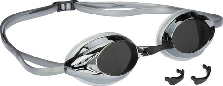 Avento - zwembril racing volwassenen - zilver - anti-condens uv-bescherming